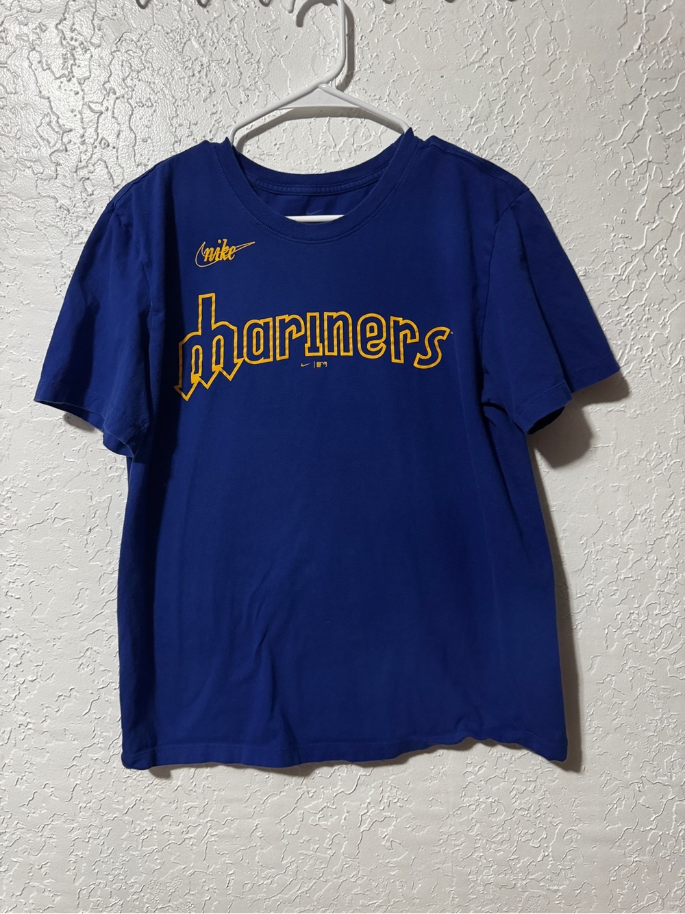 Seattle Mariners Nike Men's Royal Cooperstown Collection Wordmark T-Shirt